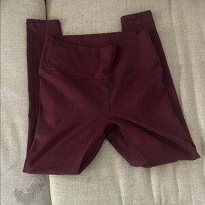 Women Fabeltics Burgundy Leggings